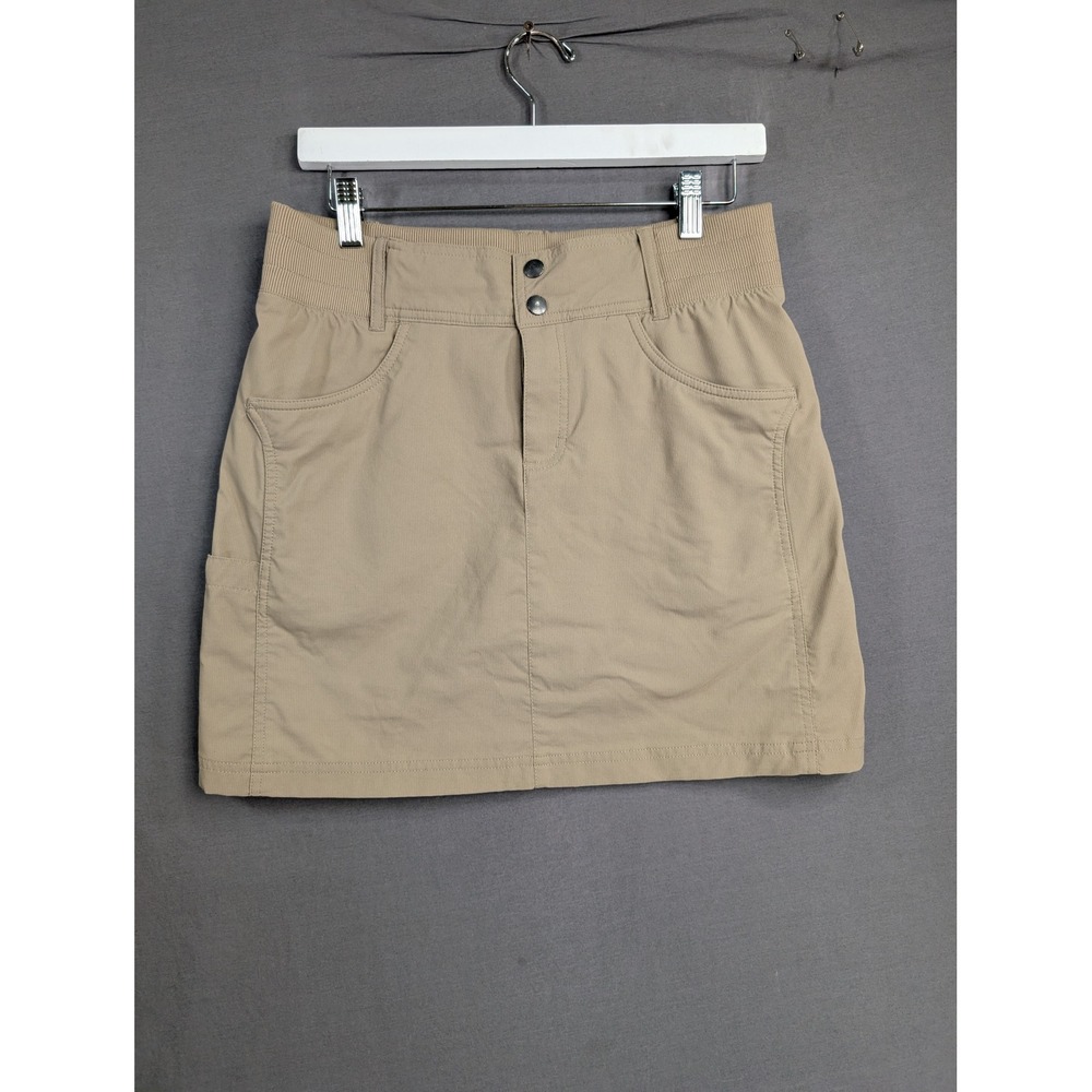 Title Nine Women Khaki Tan Clamber Skort Size 6 Hiking Outdoor Activewear